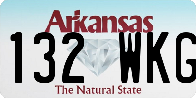 AR license plate 132WKG