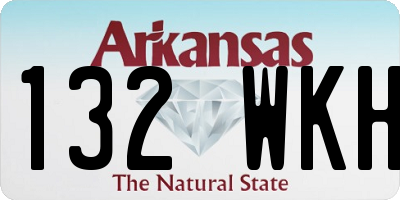 AR license plate 132WKH