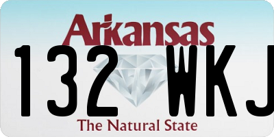 AR license plate 132WKJ