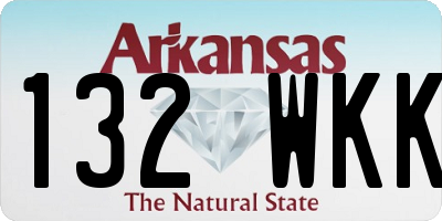 AR license plate 132WKK