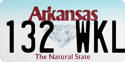 AR license plate 132WKL