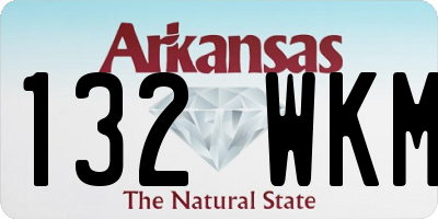 AR license plate 132WKM