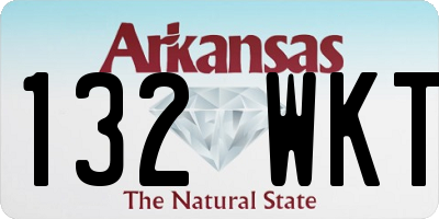 AR license plate 132WKT