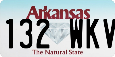 AR license plate 132WKV