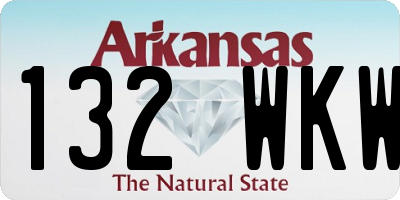 AR license plate 132WKW