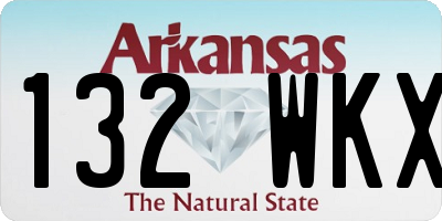 AR license plate 132WKX