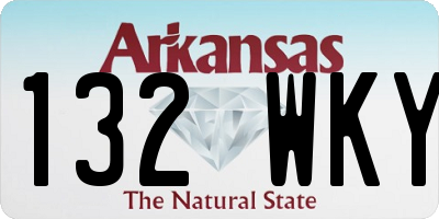 AR license plate 132WKY