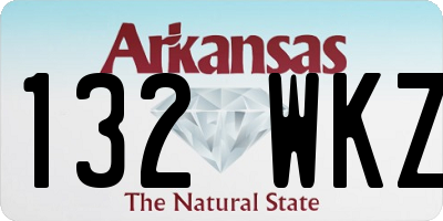 AR license plate 132WKZ