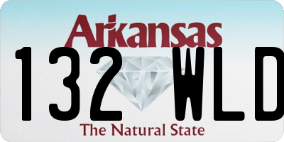 AR license plate 132WLD