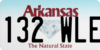 AR license plate 132WLE