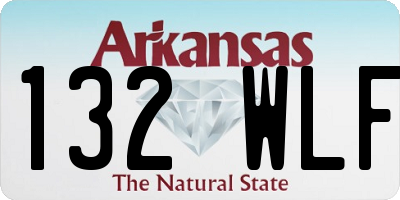 AR license plate 132WLF