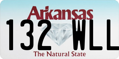 AR license plate 132WLL