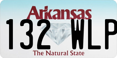 AR license plate 132WLP