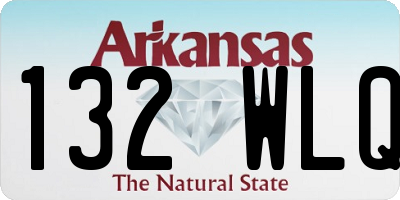 AR license plate 132WLQ