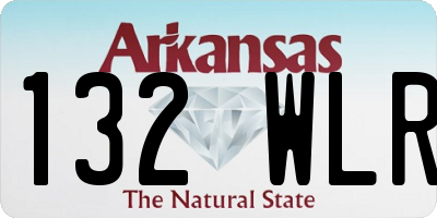 AR license plate 132WLR