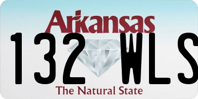AR license plate 132WLS
