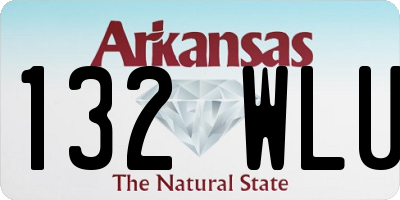 AR license plate 132WLU