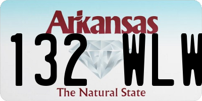 AR license plate 132WLW