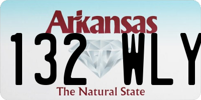 AR license plate 132WLY