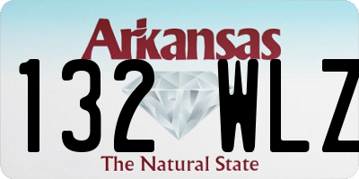 AR license plate 132WLZ