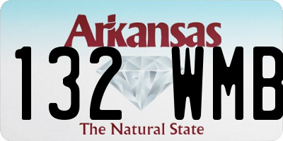 AR license plate 132WMB