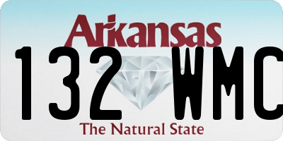 AR license plate 132WMC
