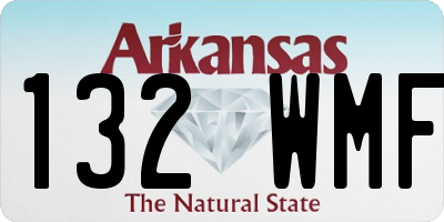 AR license plate 132WMF
