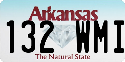 AR license plate 132WMI