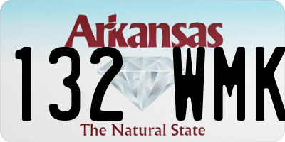 AR license plate 132WMK