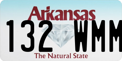 AR license plate 132WMM