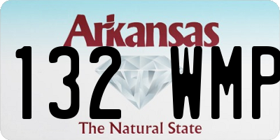 AR license plate 132WMP