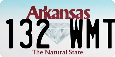 AR license plate 132WMT