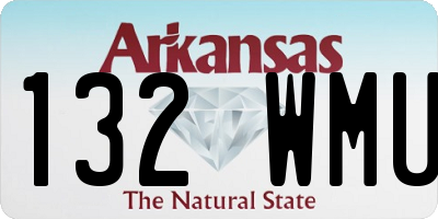 AR license plate 132WMU