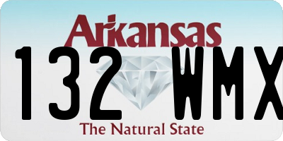 AR license plate 132WMX