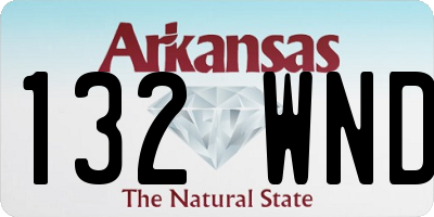 AR license plate 132WND