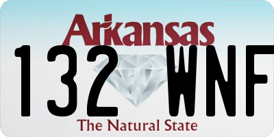AR license plate 132WNF