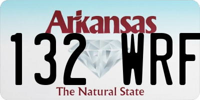 AR license plate 132WRF
