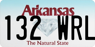 AR license plate 132WRL