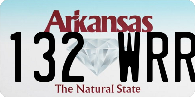AR license plate 132WRR