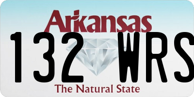 AR license plate 132WRS