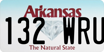 AR license plate 132WRU