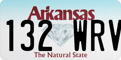 AR license plate 132WRV