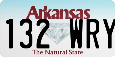 AR license plate 132WRY