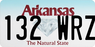 AR license plate 132WRZ