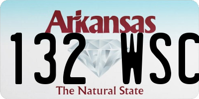 AR license plate 132WSC