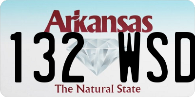 AR license plate 132WSD