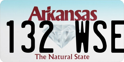 AR license plate 132WSE