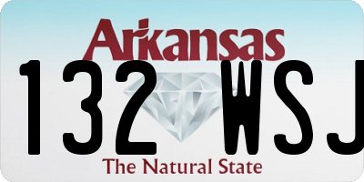 AR license plate 132WSJ