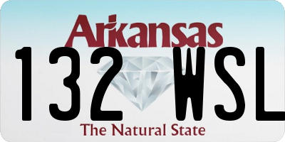 AR license plate 132WSL