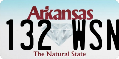 AR license plate 132WSN